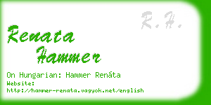 renata hammer business card