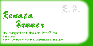 renata hammer business card